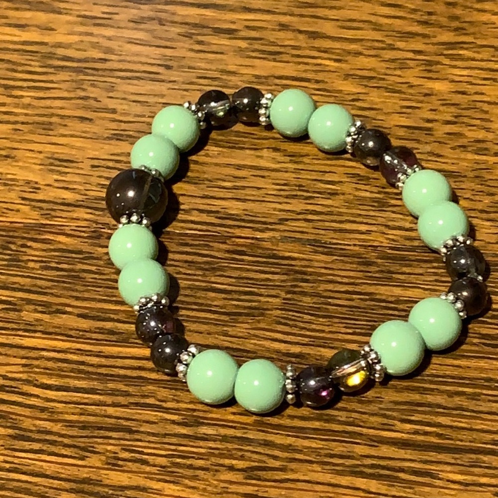 21297 Larimar (green) quartz bracelet